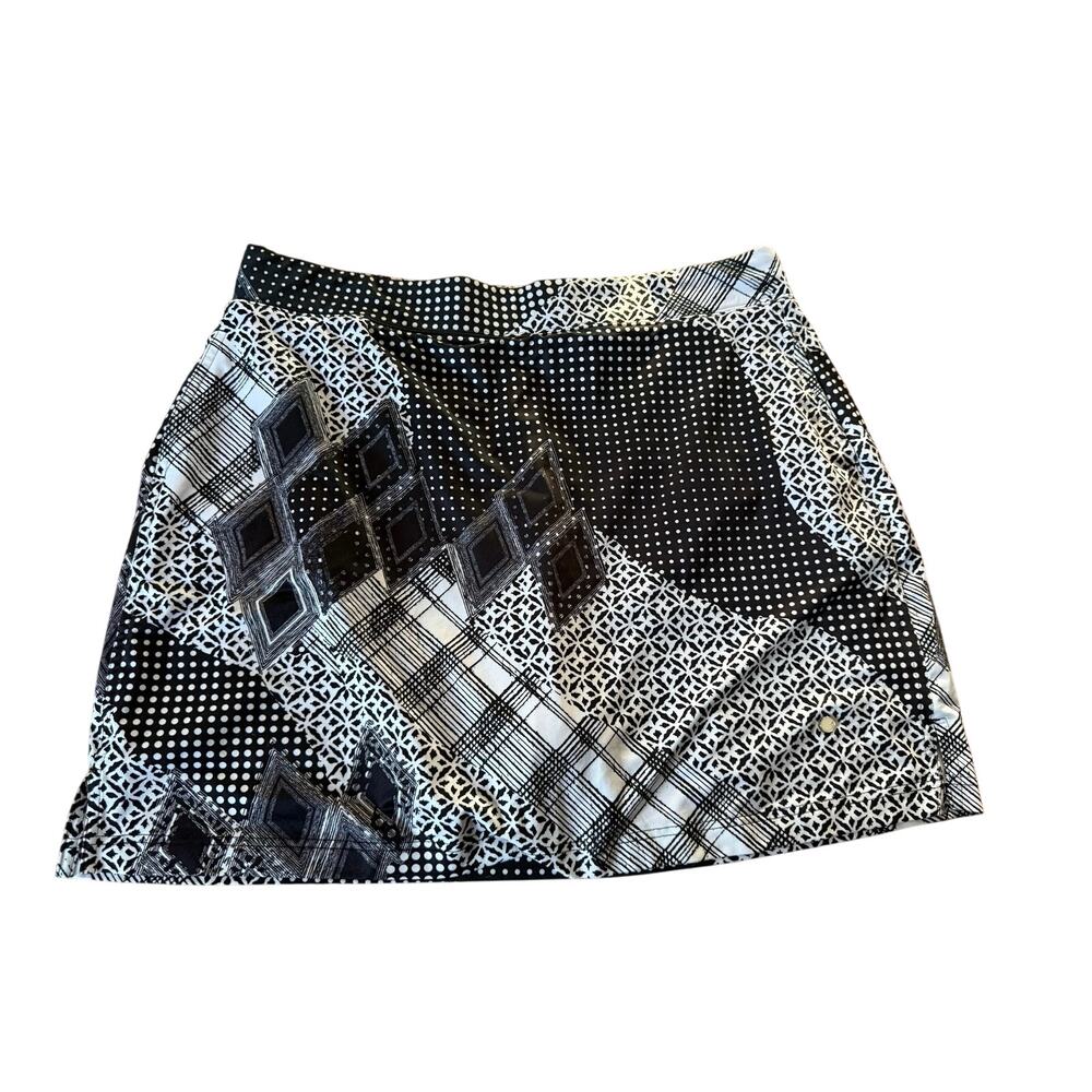 Callaway black and white patterned golf skort athletic wear‎ tennis prep